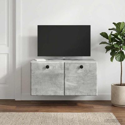 vidaXL Nástenná TV skrinka 59,5 x 41 x 30 cm Betónovo sivá