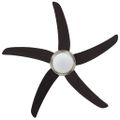 vidaXL Ozdobný stropný ventilátor s osvetlením, 128 cm, hnedý