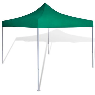 vidaXL Zelený skladací párty stan 3 x 3 m