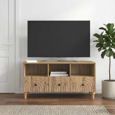 vidaXL TV skrinka 102 x 34,5 x 50 cm Remeselný Dub Konštruované drevo