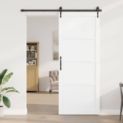 vidaXL Vnútorné dvere Biela 93 x 232 cm Preglejka