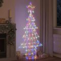 vidaXL Vianočný stromček 240 LED Viacfarebný 180 cm Akryl
