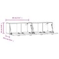 vidaXL Nástenné skrinky 2ks lesklé biele 60x36,5x35cm spracované drevo