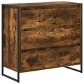 vidaXL Servírovacia skriňa Dymová dub 79 x 36 x 75.5 cm