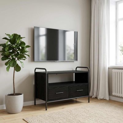 vidaXL TV skrinka 67,5 x 33 x 50 cm Čierny dub Kompozitné drevo