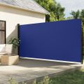 vidaXL Zaťahovacia bočná markíza, modrá 200x600 cm