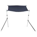 vidaXL Tieniaci nadstavec v tvare T modrý 170x170x(113-182,5) cm