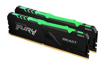 KINGSTON 32GB 3200MHz DDR4 CL16 DIMM (sada 2 ks) 1Gx8 FURY Beast RGB