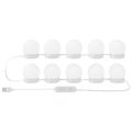 vidaXL Zrkadlové svetlá 2 ks Biela 4,5 x 4,5 x 4,7 cm Plast