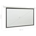 vidaXL Elektrické premietacie plátno s diaľkovým ovládaním 68" 16:9