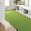vidaXL Rohož Zelená a čierna 120 x 350 cm 100% polyamid