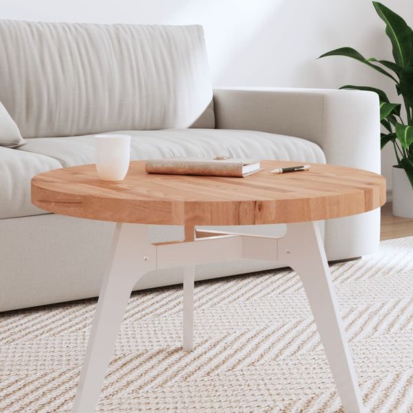 vidaXL Stolová doska Ø70x4 cm okrúhla masívny buk