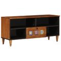 vidaXL TV skrinka Orech 100 x 33 x 46 cm Masívne mango drevo