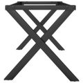 vidaXL Nohy konferenčného stolíka X-rám 70x30x43 cm oceľ
