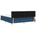 vidaXL LED box s pružinami s LED pásikmi Modrá 180 x 200 cm látka