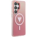 Puzdro Guess IML Gradient Triangle MagSafe pre Samsung Galaxy S26 Ultra ružová