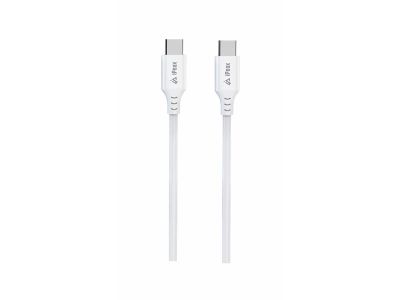 Kábel iPEAX 90010110 USB-C/USB-C 1 m biely