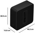 Sonos Sub 4 Černá Subwoofer, bezdrátový, Wi-Fi 6, duální basové menice 5" × 8", Trueplay, matná úprava, cerný
