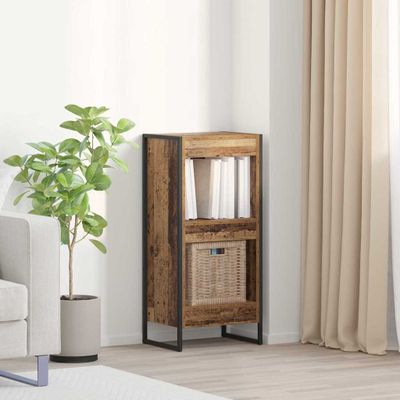 vidaXL Knižnica Staré drevo 40 x 30 x 86,5 cm Kompozitné drevo