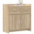 vidaXL Servírovacia skriňa Dub sonoma 75 x 36 x 80 cm Kompozitné drevo