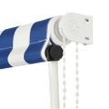 vidaXL Zaťahovacia markíza 150x150 cm modro-biela