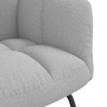 vidaXL Hojdacie kreslo Cloud Grey Fabric