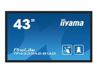 43" Třída úhlopříčky (42.5" zobrazitelný) displej LCD s LED podsvícením - digital signage - s vestavěný mediální přehrávač a dotyková obrazovka (multi touch) - 4K UHD (2160p) 3840 x 2160 - černý rám s matným povrchem