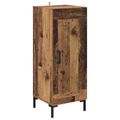 vidaXL Highboard Staré drevo 34,5 x 34 x 180 cm Kompozitné drevo