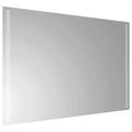 vidaXL Zrkadlo do kúpeľne s LED Priehľadná 90 x 60 cm tvrdené sklo