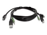 Startech - Kábel adaptéra - HDMI, USB typ A, audio jack 3,5 mm s pinmi (samec) do HDMI, USB Type B, audio jack 3,5 mm s pinmi (samec) - 3 m