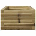 vidaXL Záhradný kvetináč 110x40x26,5 cm impregnovaná borovica