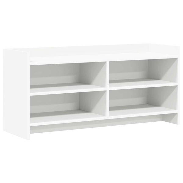 vidaXL TV skrinka 100 x 33 x 47 cm Biela Kompozitné drevo