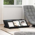 vidaXL Regál na časopisy Čierny dub 90 x 53 x 28,5 cm Kompozitné drevo