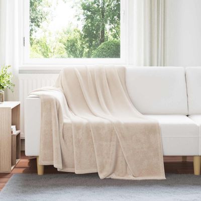 vidaXL Prikrývky na hodenie 6 pcs Béžová 150 x 200 cm Flís