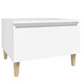 vidaXL Bočné stolíky 2 ks biely 50x46x35 cm spracované drevo