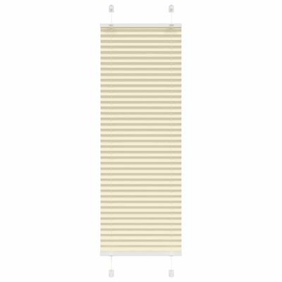 vidaXL plisovaná roleta krémová 45x150 cm Šírka látky 44,4 cm