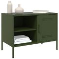 vidaXL TV skrinky 2 ks olivovo-zelené 68x39x50,5 cm oceľ
