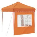 vidaXL Prístrešok na párty 195 x 195 x 245 cm Oranžová Oxfordská látka