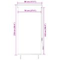 vidaXL Vonkajšia zatemňovacia roleta 80x250 cm krémová