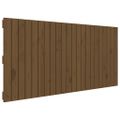 vidaXL Nástenné čelo postele medovohnedé 140x3x60 cm masívna borovica