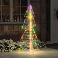 vidaXL Vianočný stromček 160 LED Viacfarebný 150 cm Akryl