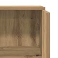 vidaXL Recepčný stôl dub artisan 55x50x103,5 cm kompozitné drevo