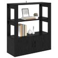 vidaXL Servírovacia skriňa Čierny dub 30 x 80 x 90 cm Kompozitné drevo