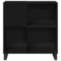vidaXL Skrinka na gramofónové platne Čierny dub 84,5 x 38 x 89 cm
