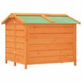 vidaXL Koterec pre psa hnedý 96x87x80,5 cm borovicový masív