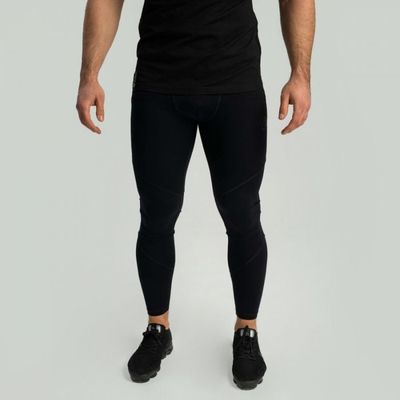 Pánske legíny Essential black - STRIX, veľkosť XL, veľkosť oblečenia XL