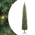 vidaXL Umelý vianočný stromček Zelená 270 cm PVC, oceľ a plast
