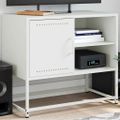 vidaXL TV skrinka biela 68x39x60,5 cm oceľ
