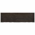 vidaXL Kúpeľňová doska tmavohnedá 140x40x(2-4) cm ošetrený masív
