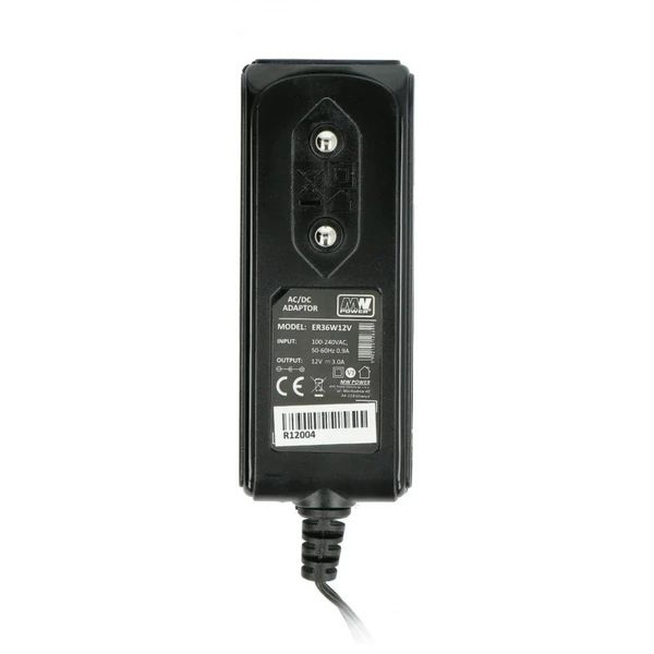 Napájací zdroj MW Power ER36W12V 12V 3A konektor 2,1/5,5 Napájací zdroj MW Power ER36W12V 12V 3A konektor 2,1/5,5